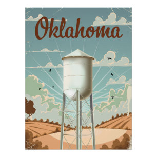 Póster Torre del Agua de Oklahoma