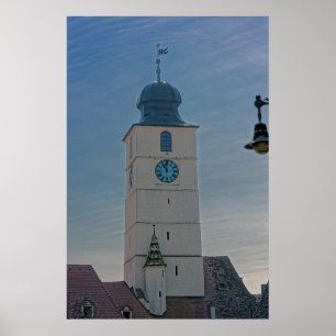 Póster Torre del Antiguo Consejo de Sibiu Rumania