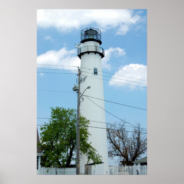 Póster Torre del faro de la isla Fenwick (Frente)