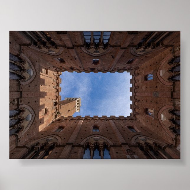 Póster Torre del Mangia Siena (Frente)