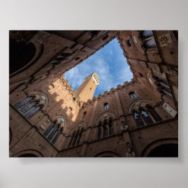 Póster Torre del Mangia Siena