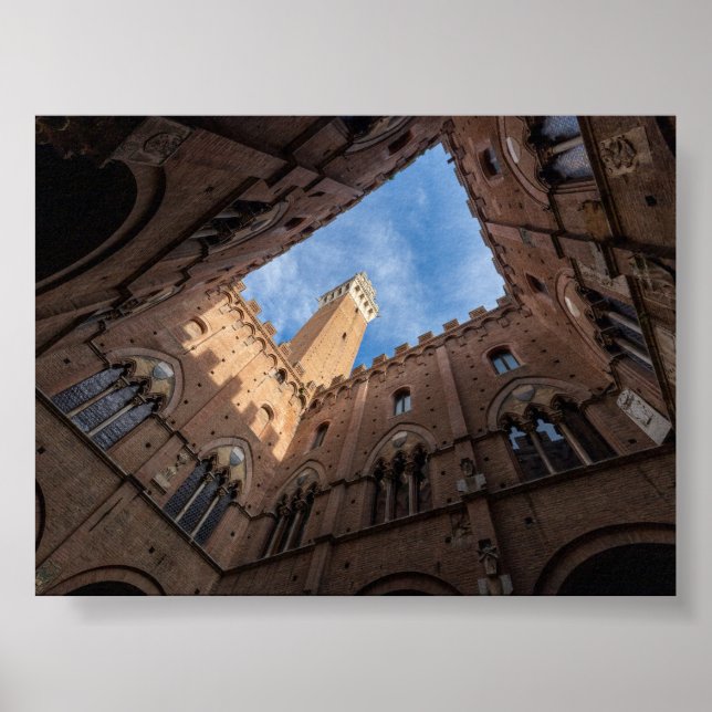Póster Torre del Mangia Siena (Frente)
