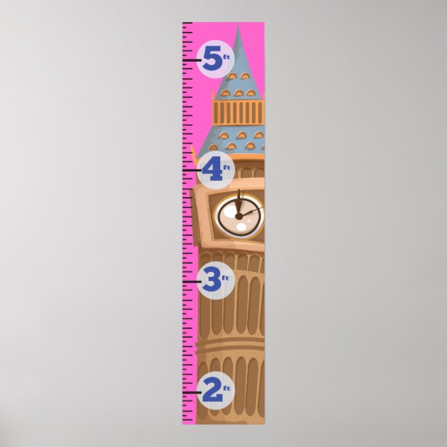Póster Torre del reloj de Westminster Big Ben (Frente)