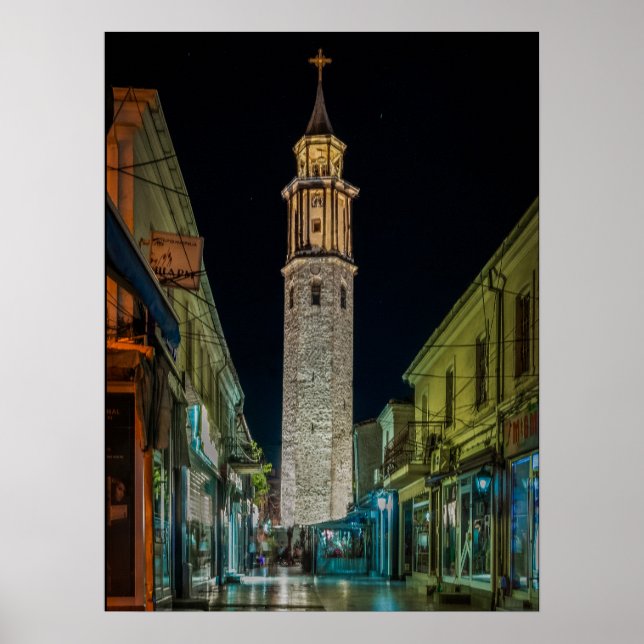 Póster Torre del reloj, Prilep - Poster de Macedonia (Frente)