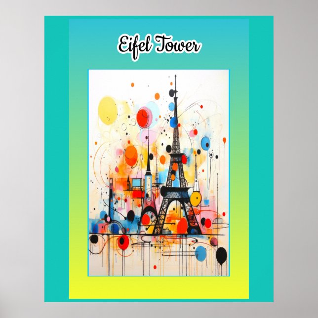 Póster Torre Eifel (Frente)