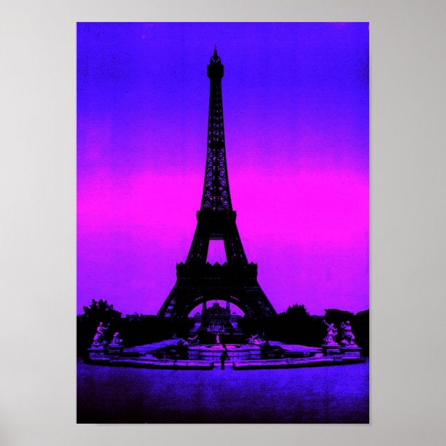 Póster Torre Eiffel (Frente)