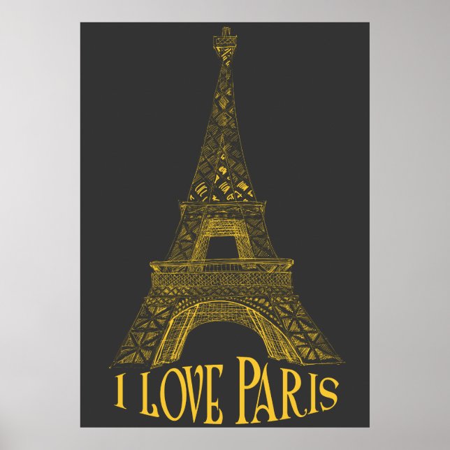 Póster Torre Eiffel (Frente)