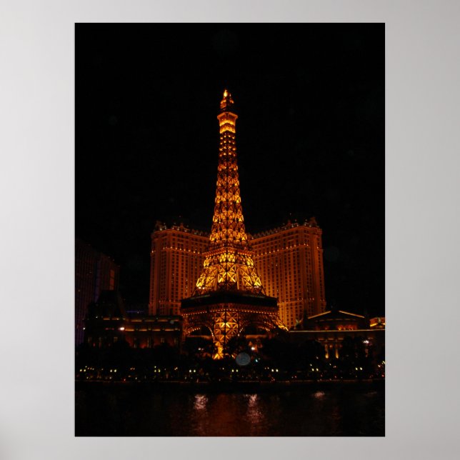Póster Torre Eiffel, Casino de París, Las Vegas, NV (Frente)