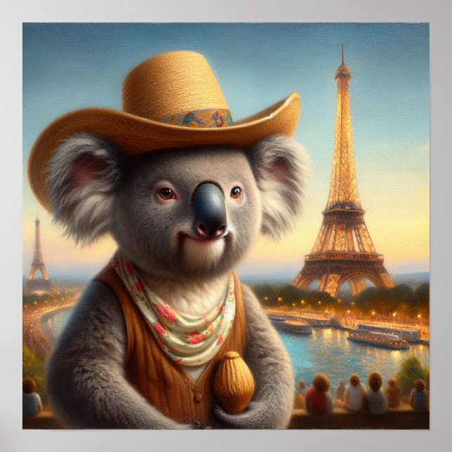 Póster Torre Eiffel de Koala (Frente)