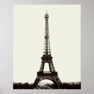 Póster Torre Eiffel de la Antigüedad