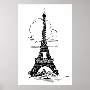 Póster Torre Eiffel de París