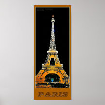 Torre Eiffel de París - 02 - Afiche de viaje