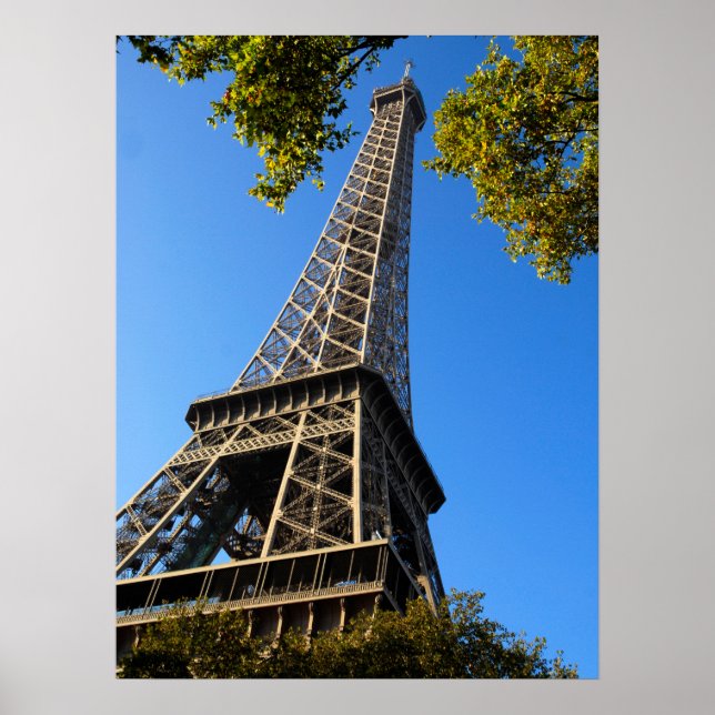 Póster Torre Eiffel de París en Francia (Frente)