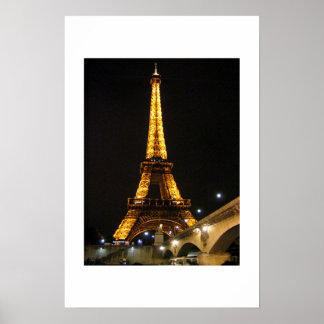 Póster Torre Eiffel del Sena