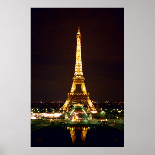 Póster Torre Eiffel en color