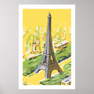 Póster Torre Eiffel en París