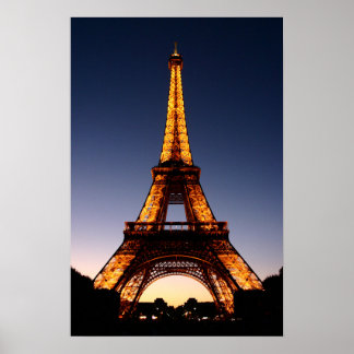 Póster Torre Eiffel en Poster nocturno