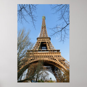 Póster Torre Eiffel en primavera