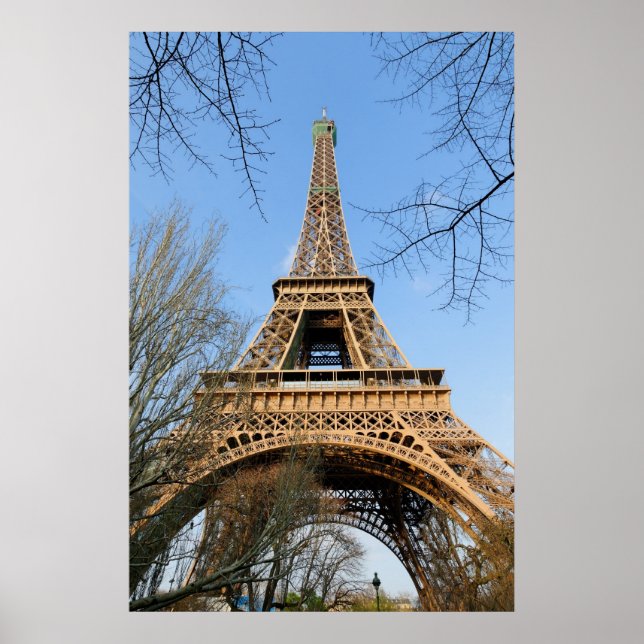 Póster Torre Eiffel en primavera (Frente)