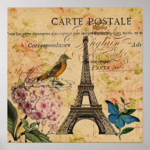 Pósters Torre Eiffel Moderna  Zazzle.es
