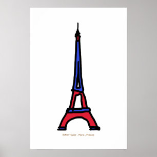 Póster Torre Eiffel Francia París