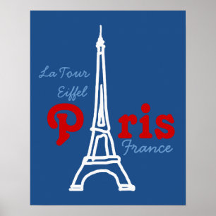 Póster Torre Eiffel París