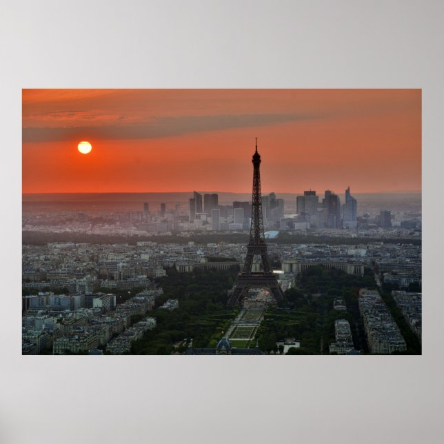 Póster Torre Eiffel París Europa Viajes (Frente)