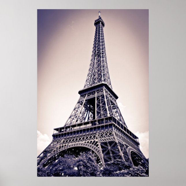 Póster Torre Eiffel, París, Francia (Frente)