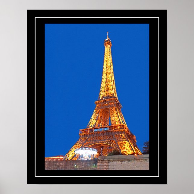 Póster Torre Eiffel poster de 16" x 20" (Frente)