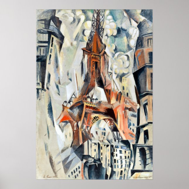Póster Torre Eiffel Robert Delaunay (Frente)