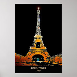 Póster Torre Eiffel: Trae el viaje a casa a París