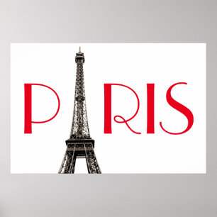 Póster Torre Eiffel Viaje de París