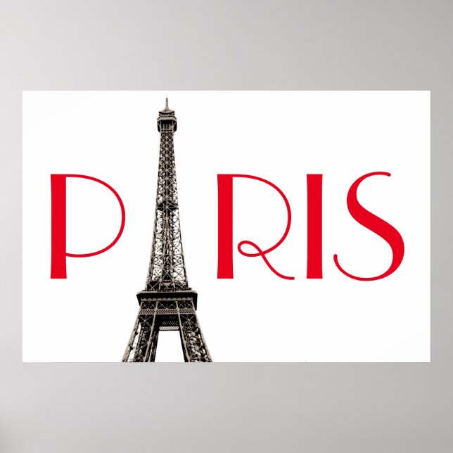 Póster Torre Eiffel Viaje de París (Frente)
