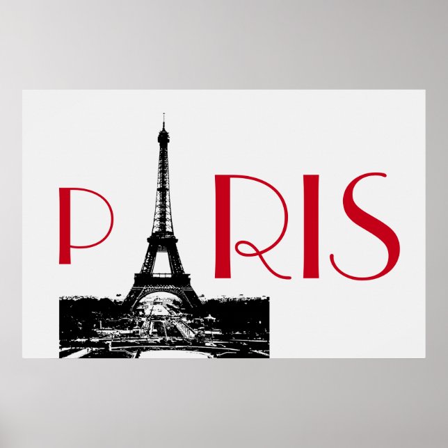 Póster Torre Eiffel Viajes París (Frente)
