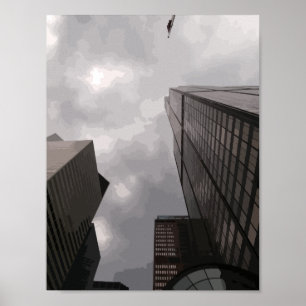 Póster Torre en la ciudad.