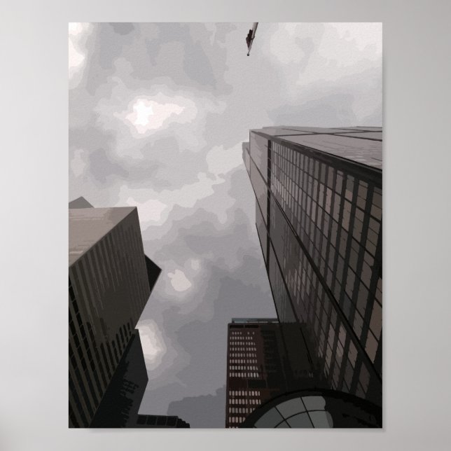 Póster Torre en la ciudad. (Frente)