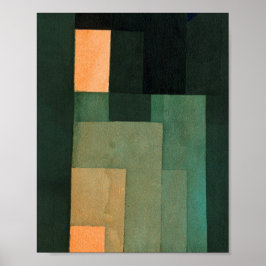 Póster Torre en Naranja y verde : Paul Klee 1922