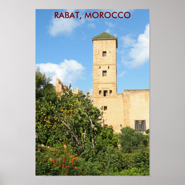Póster Torre en Rabat, Marruecos (Frente)