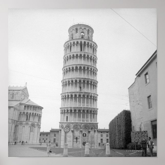 Póster Torre inclinada de Pisa (Frente)