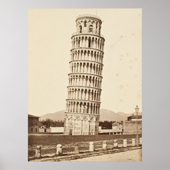 Póster Torre inclinada de Pisa (Frente)