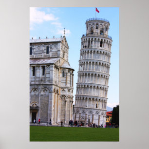 Póster Torre inclinada de Pisa