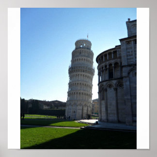 Póster Torre inclinada de Pisa