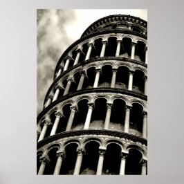 Póster torre inclinada de pisa