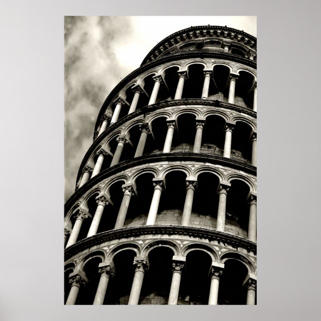 Póster torre inclinada de pisa (Frente)