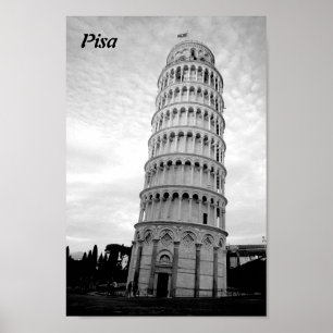 Póster Torre inclinada de Pisa