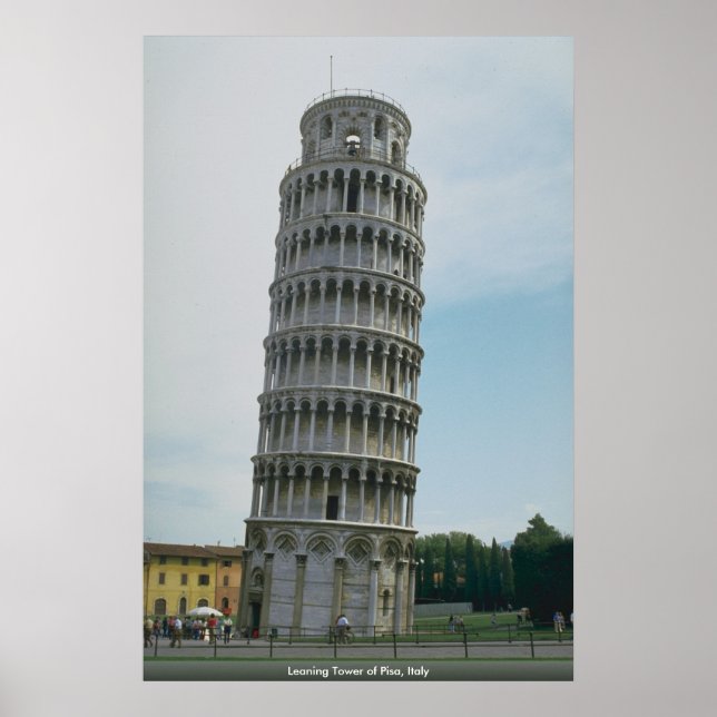Póster Torre inclinada de Pisa, Italia (Frente)