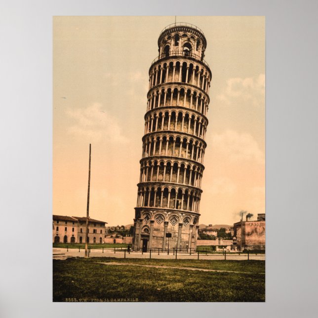Póster Torre inclinada de Pisa, Toscana, Italia (Frente)