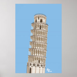 Póster Torre inclinada del Poster de Pisa