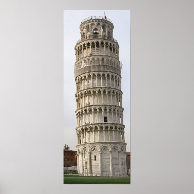 Póster Torre inclinada del poster de Pisa (Frente)