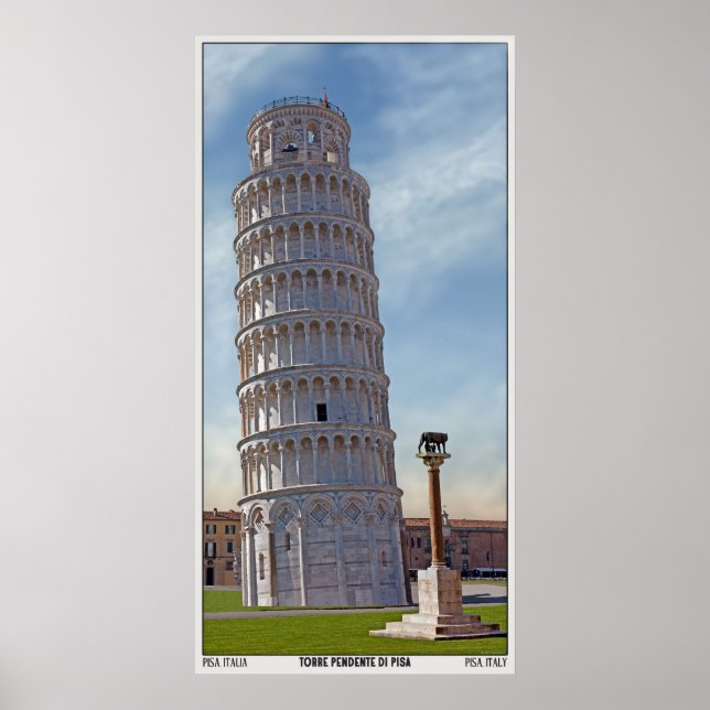 Póster Torre Pendente di Pisa (Frente)